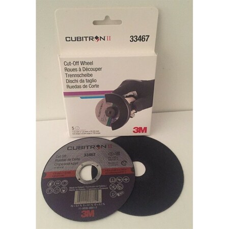 3M Cubitron Cut-Off Wheel 4.5 In. 5Pk 33467